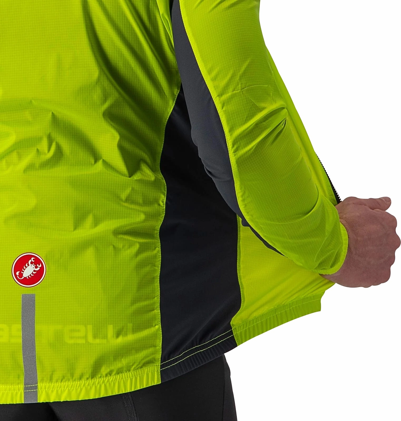 Selection Castelli Squadra Stretch Mens Cycling Jacket - Green