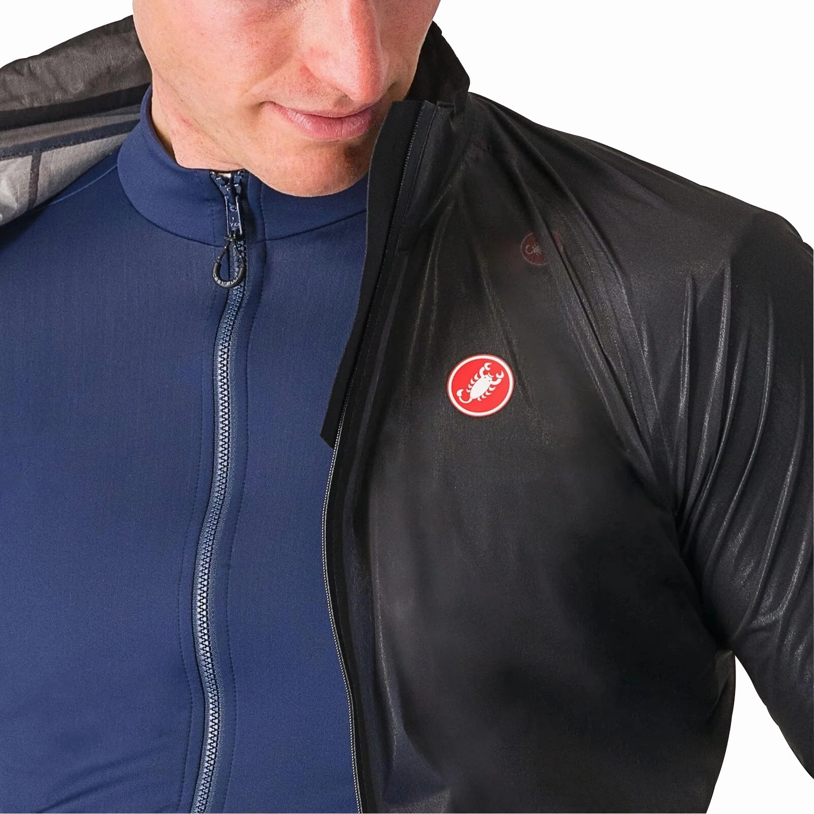 Castelli Squall Shell Mens Cycling Jacket - Black DoubleLayered Insulation