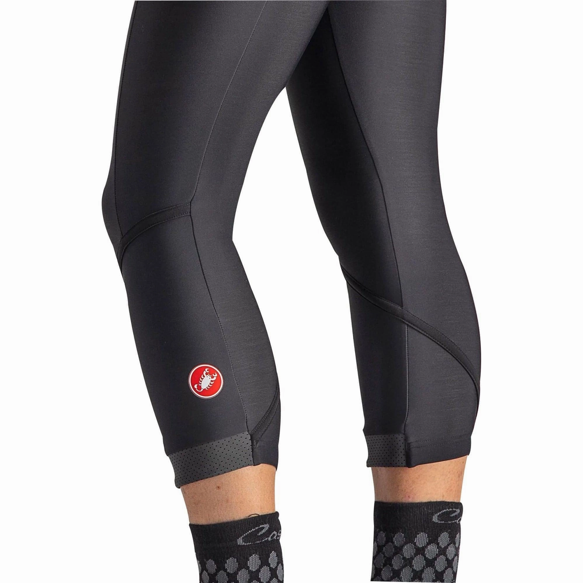 Castelli Velocissima Thermal Womens Long Cycling Tights - Black Cozy Look