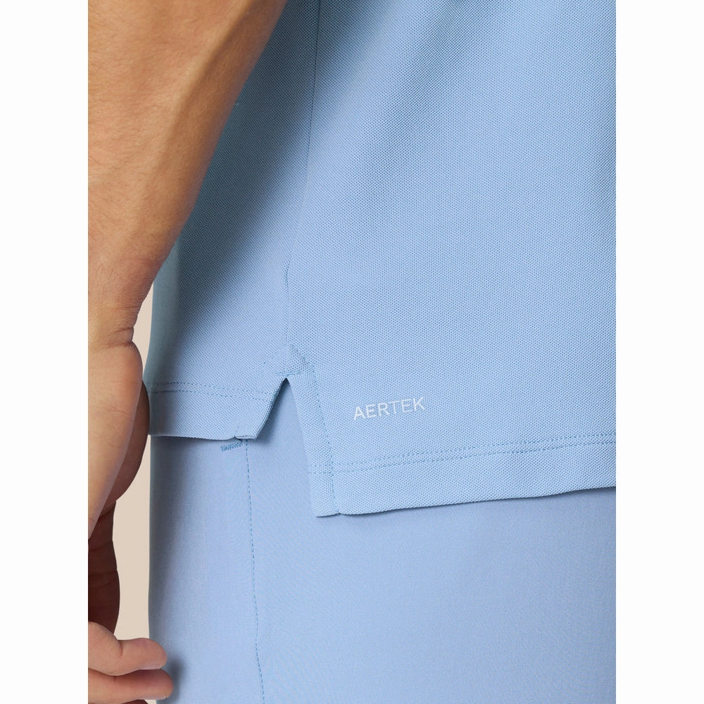 golf club MoistureManagement System Castore Club Classic Polo Golf Shirt - Sky Blue