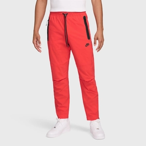 Nike Tech Woven Trousers Lt Crimson / Black Temperature Regulating Fabric Casual Style