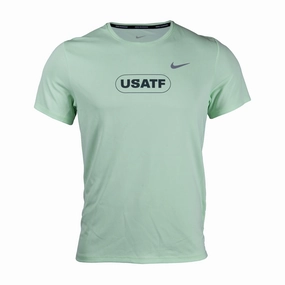 Nike USATF Men's Dri-FIT Miler T-Shirt Breathable touch Comfy Layer Wear