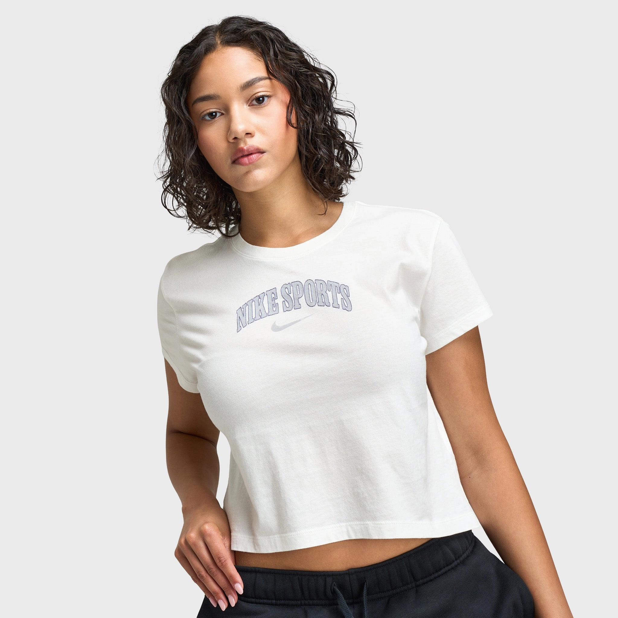 Nike Women's Short-Sleeve T-Shirt / Sail Camping practicality Anti Shrinkage Treatment