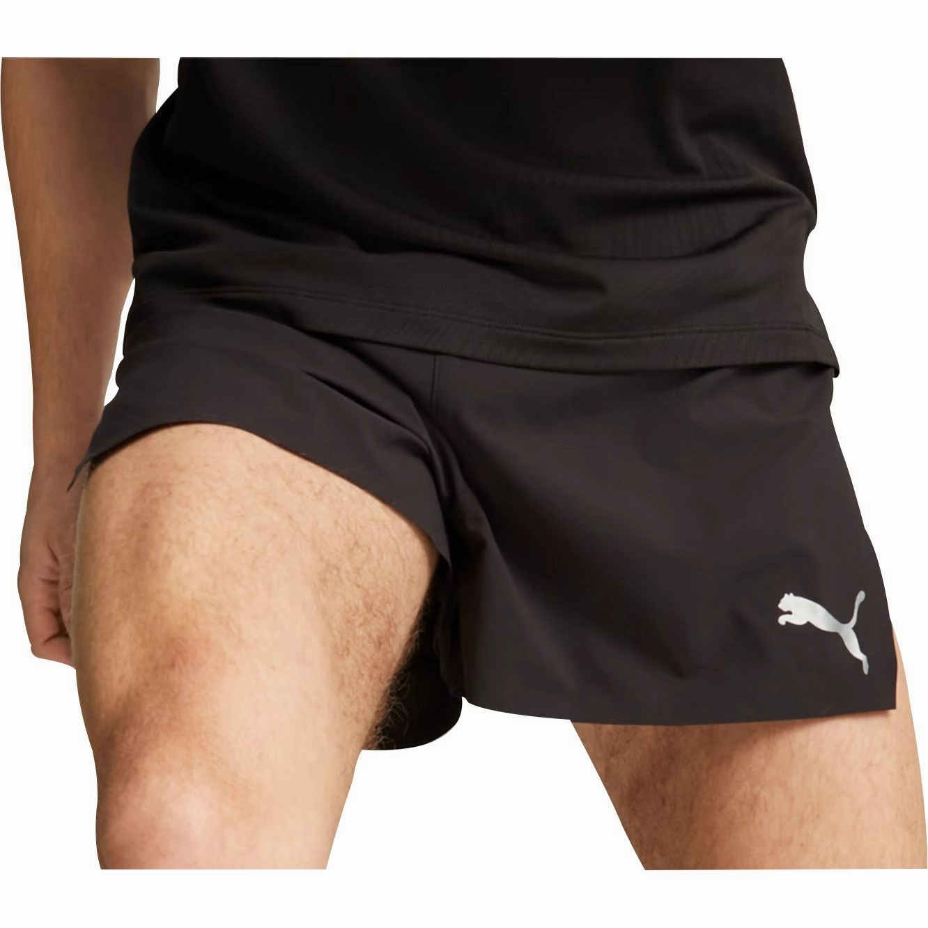 Jogging Ready Puma Ultraweave 3 Inch Mens Running Shorts - Black