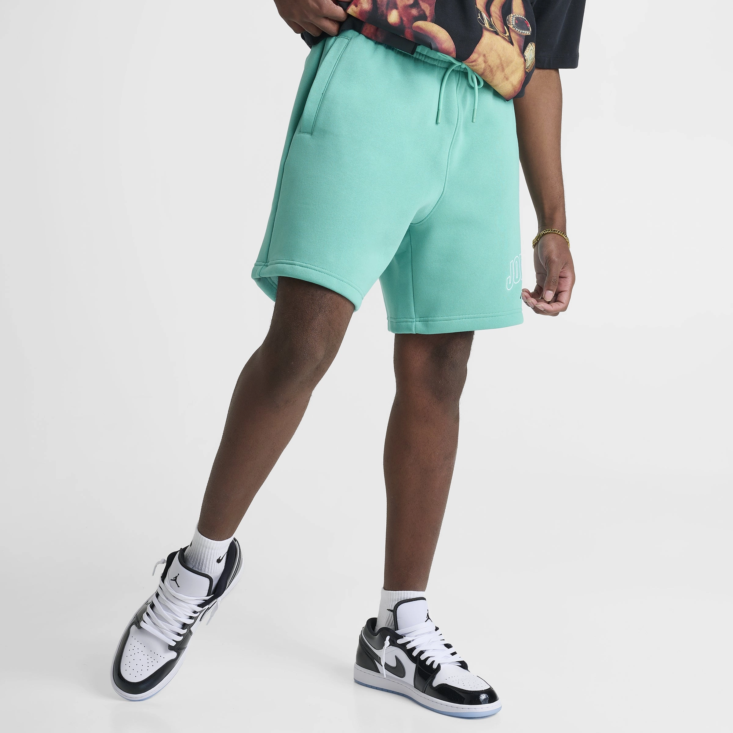 Jordan Brooklyn Graphic Short Washed Teal / Black Machine-washable Reinforced Stress Points