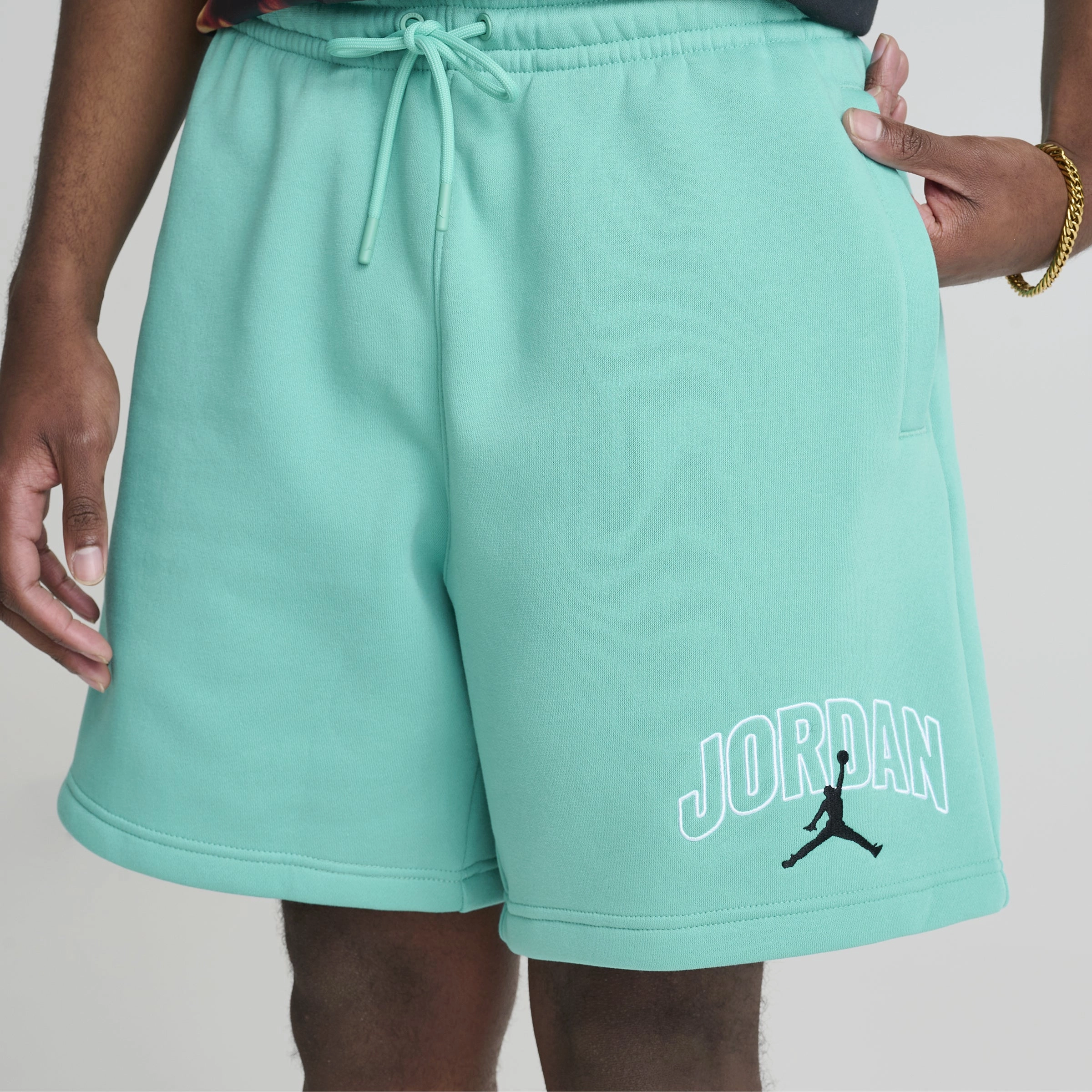 Sporty Vibes Comfortable clothing Jordan Brooklyn Graphic Short Washed Teal / Black