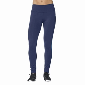 Short animal-print Asics Colour Block Womens 7/8 Running Tights - Blue