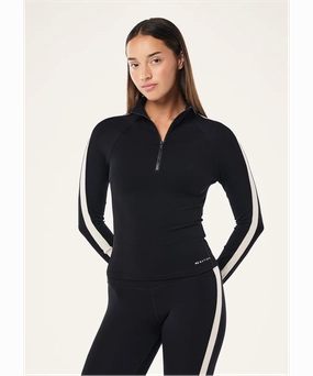 P.E Nation Nightfall Quarter Zip LS (Black/Cloud) FlexSeamTechnology