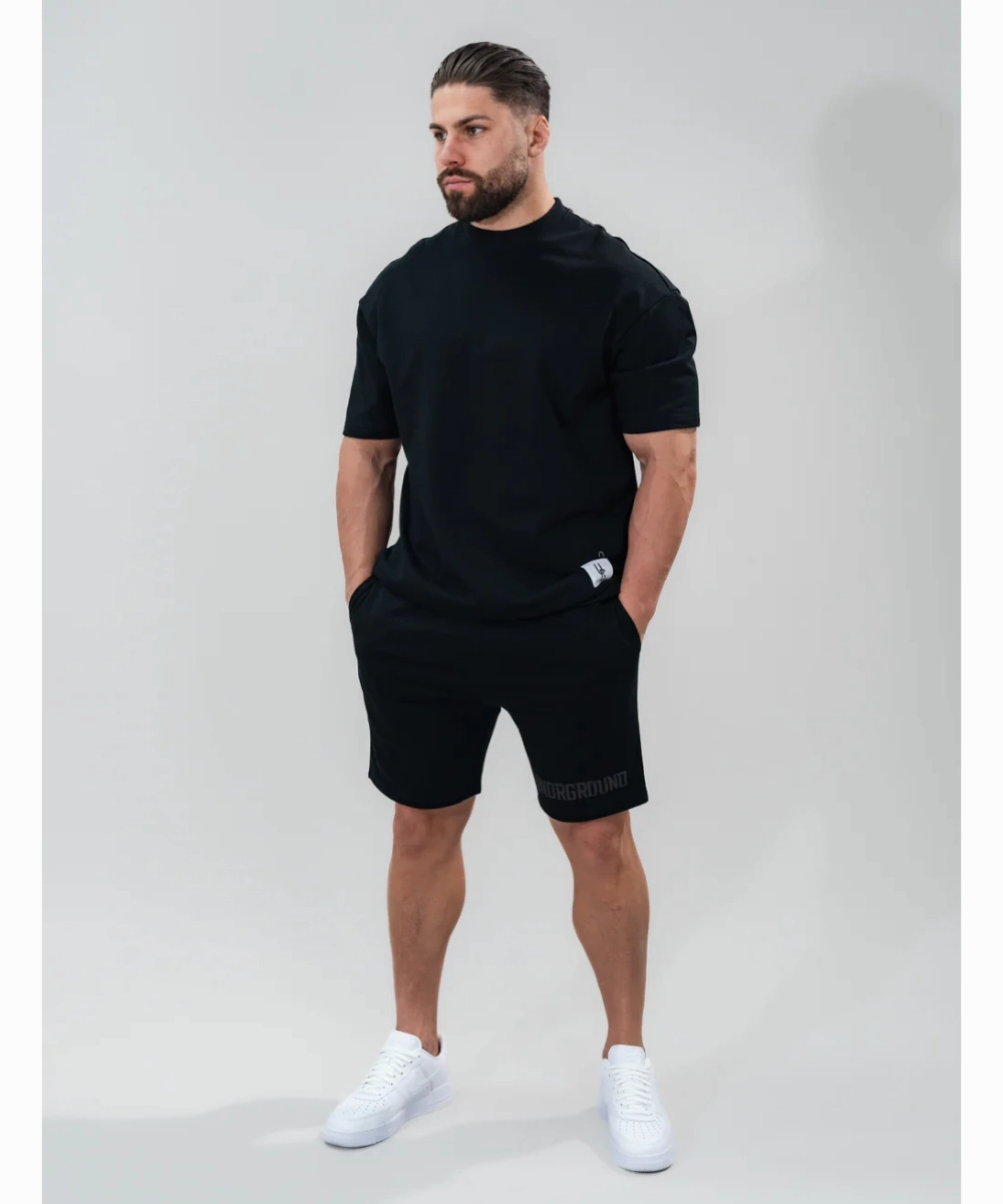 slim fit NonRestrictive Fit UNDRGROUND Relaxed Fit Shorts (Jet Black)
