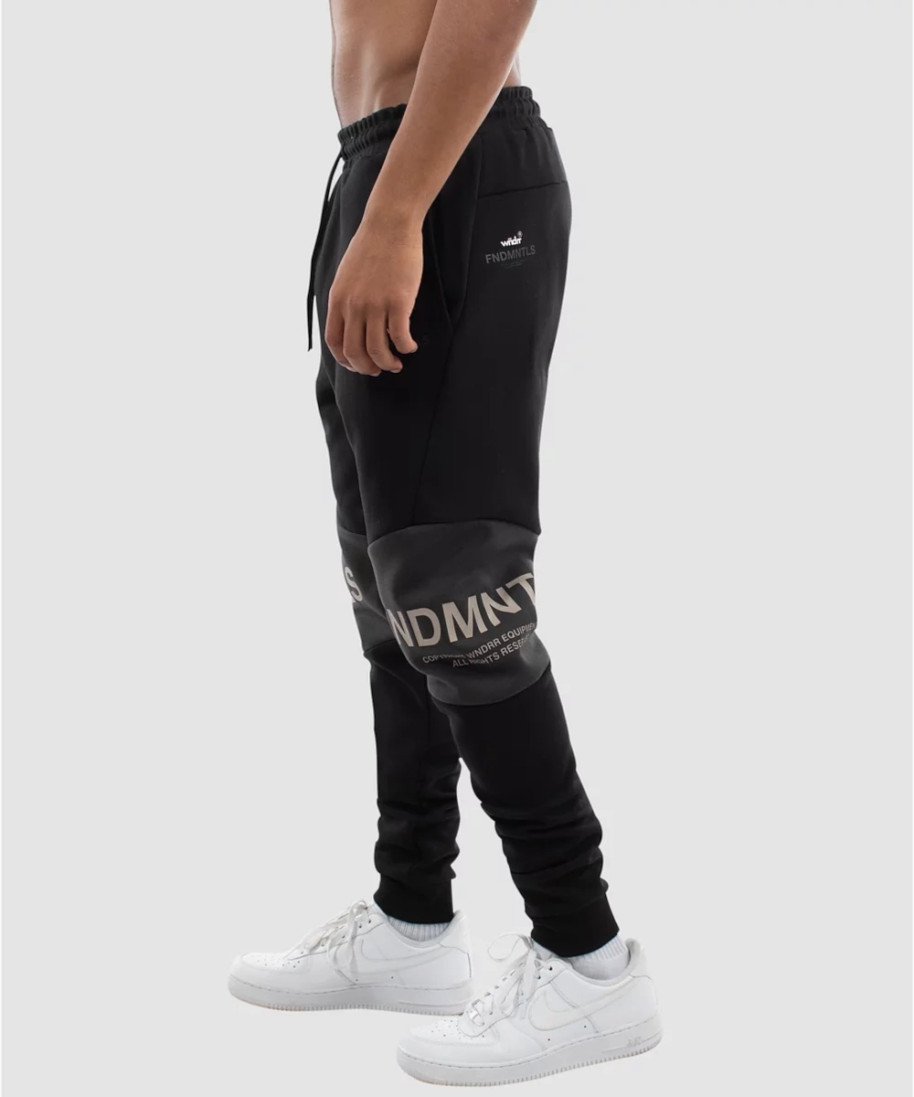 WNDRR East End Tech Trackpants (Black) Day Glow