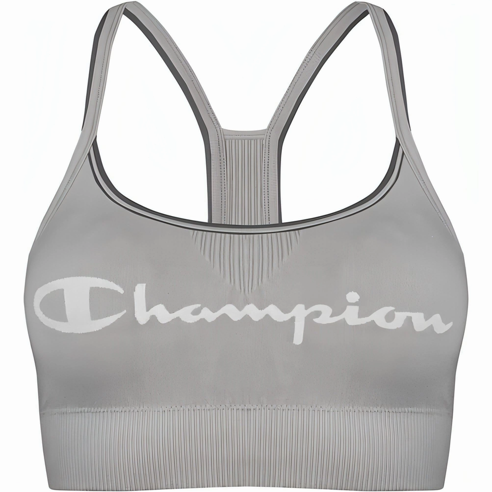 Champion Seamless Womens Sports Bra - Grey River Core MoistureManagement Technology