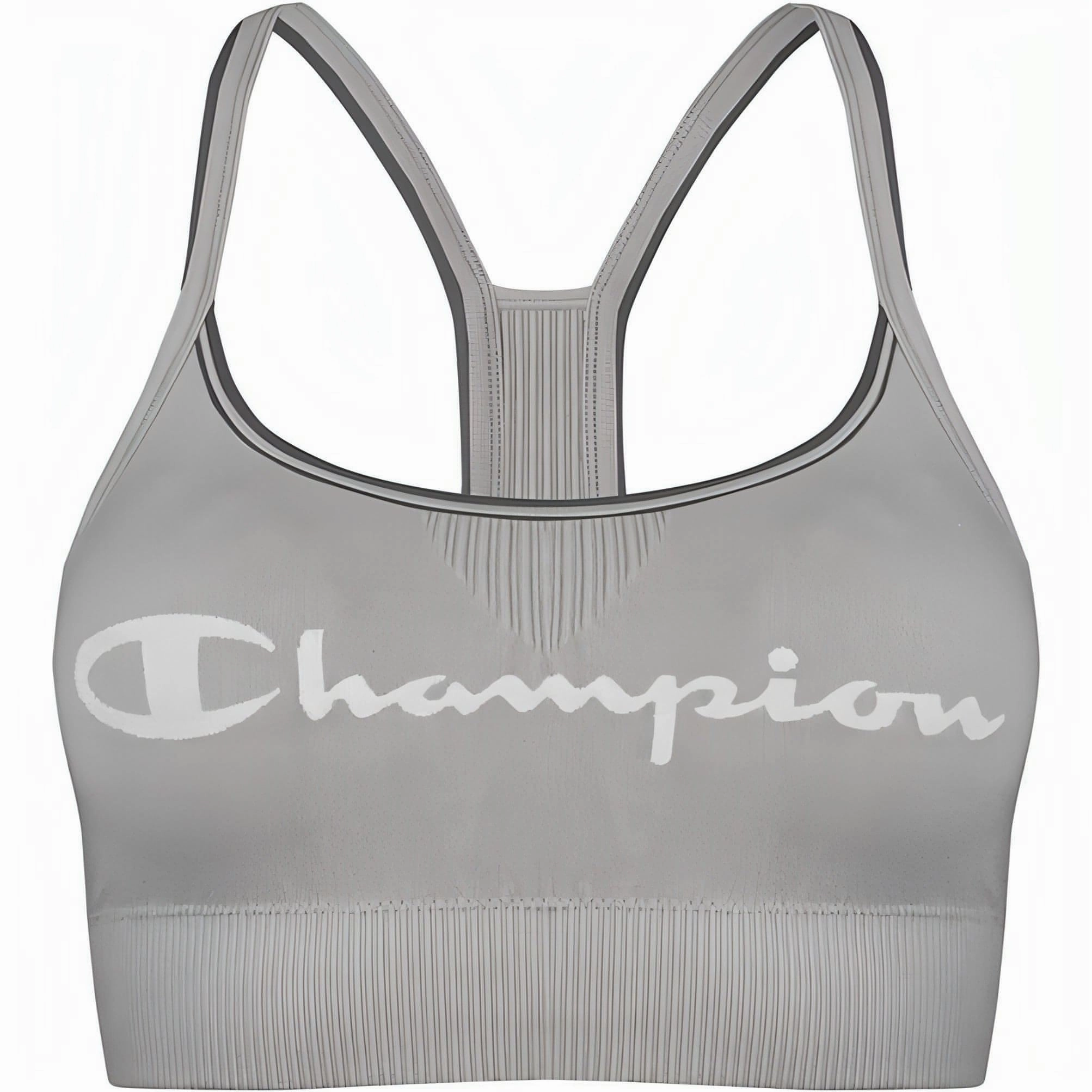Champion Seamless Womens Sports Bra - Grey Romance Air Spring Glow