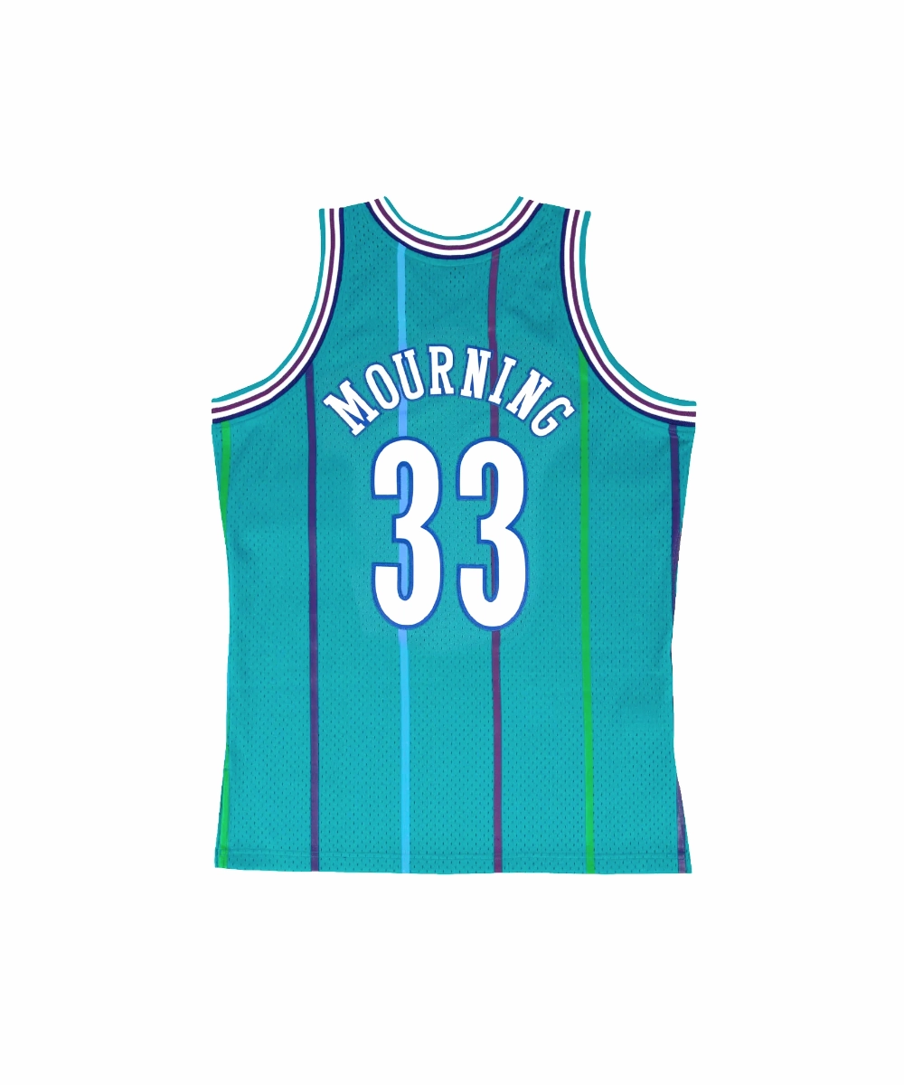 StaticResistantLining Charlotte Hornets 1992-93 Alonzo Mourning Swingman Jersey