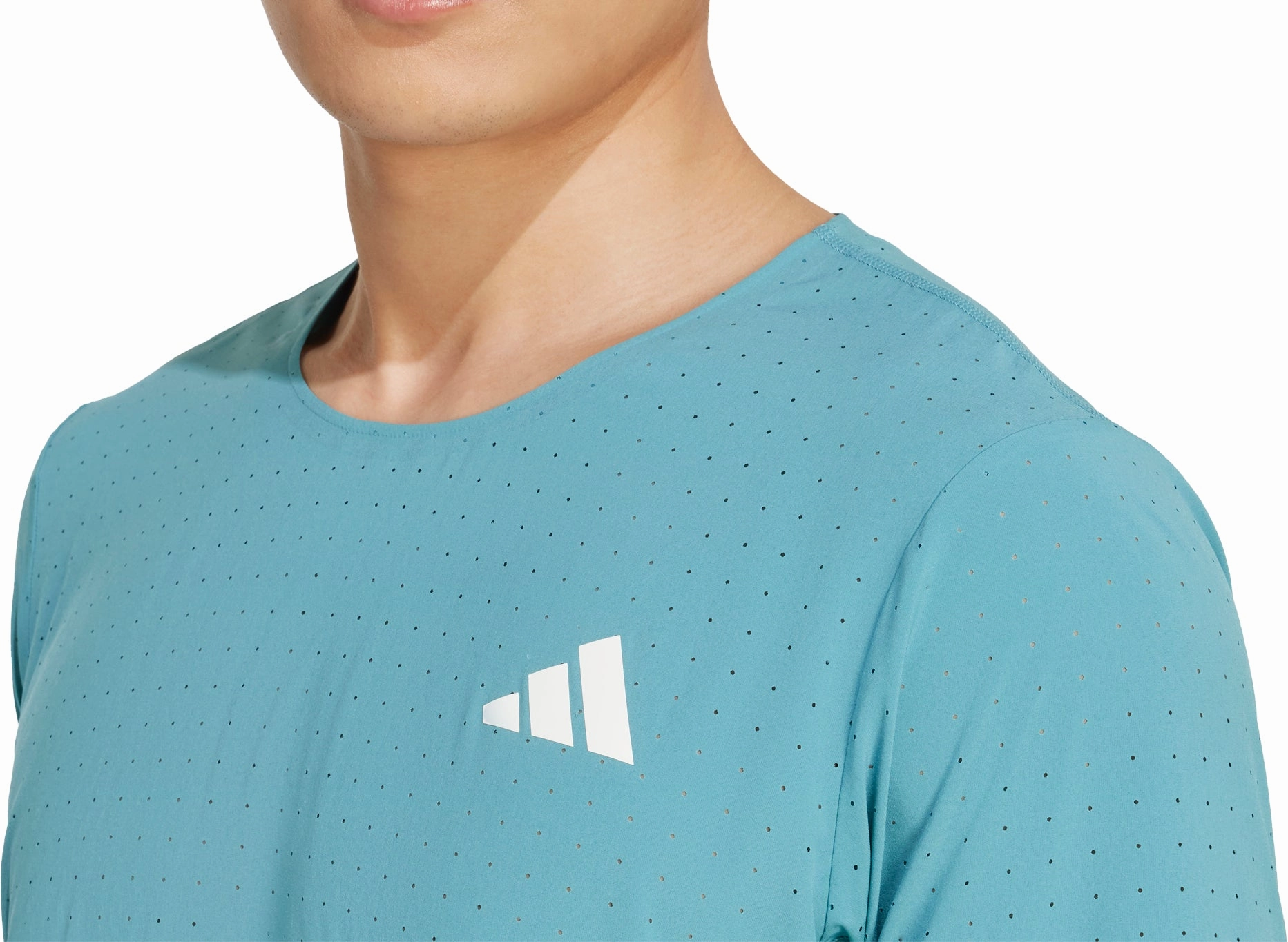 adidas Adizero Short Sleeve Mens Running Top - Green Classic and Comfy