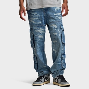 NFC Jordan Craig Brian Rip & Repair Jeans / Aged Wash