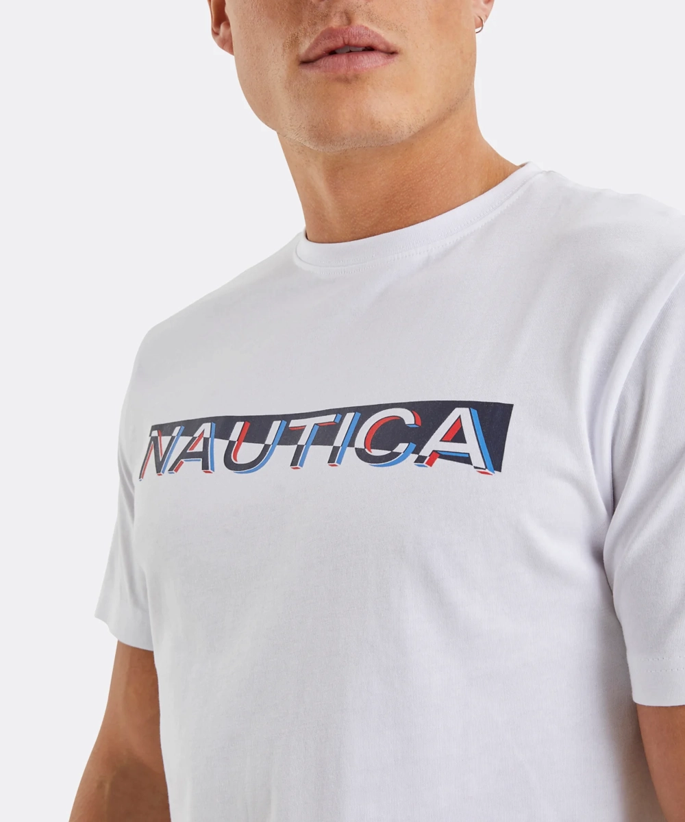 Nautica Dane Tee (White) AbrasionResistantThread TaglessLabel