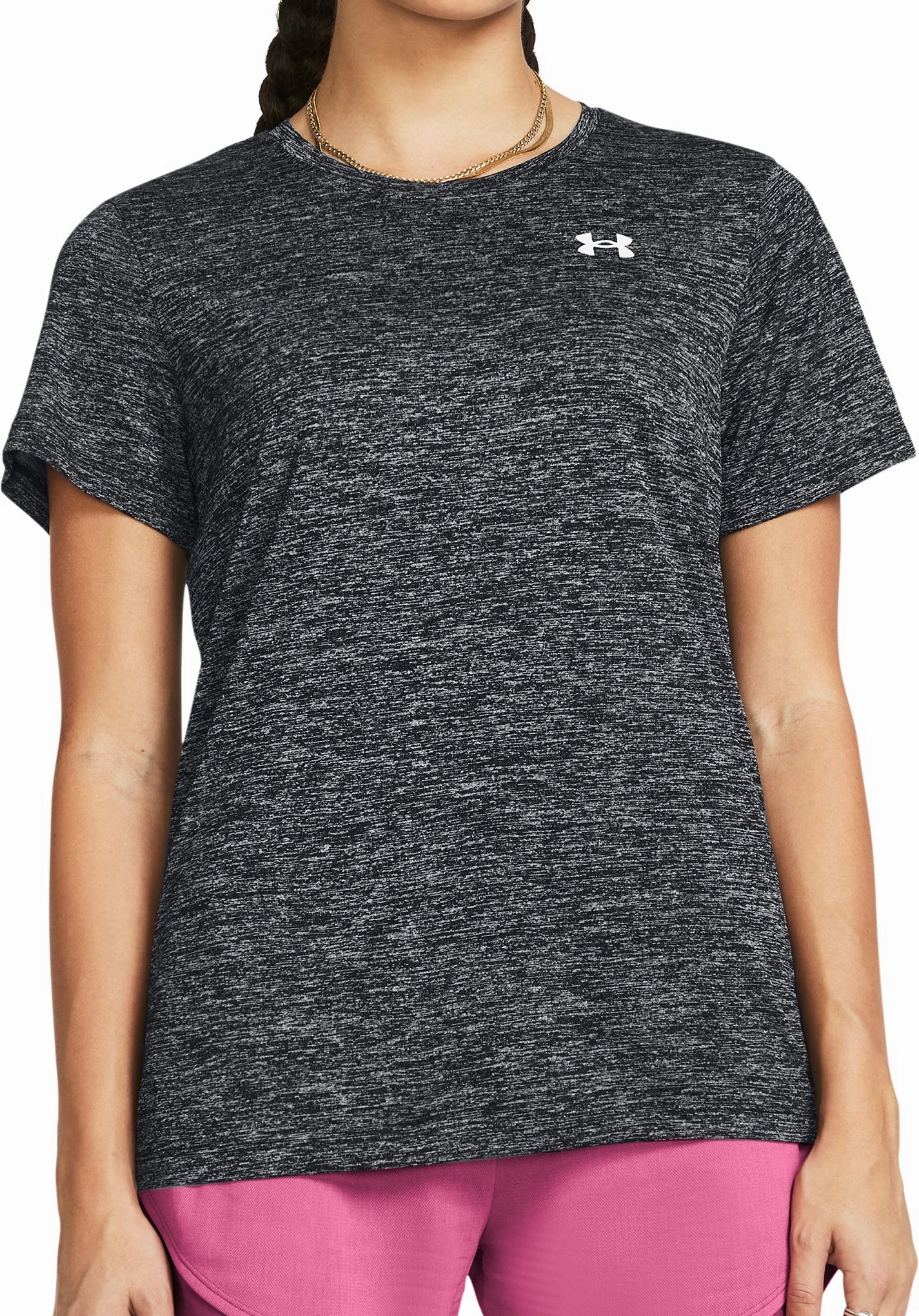 Star Light Prince Core Under Armour Tech Twist Short Sleeve Womens Training Top - Black