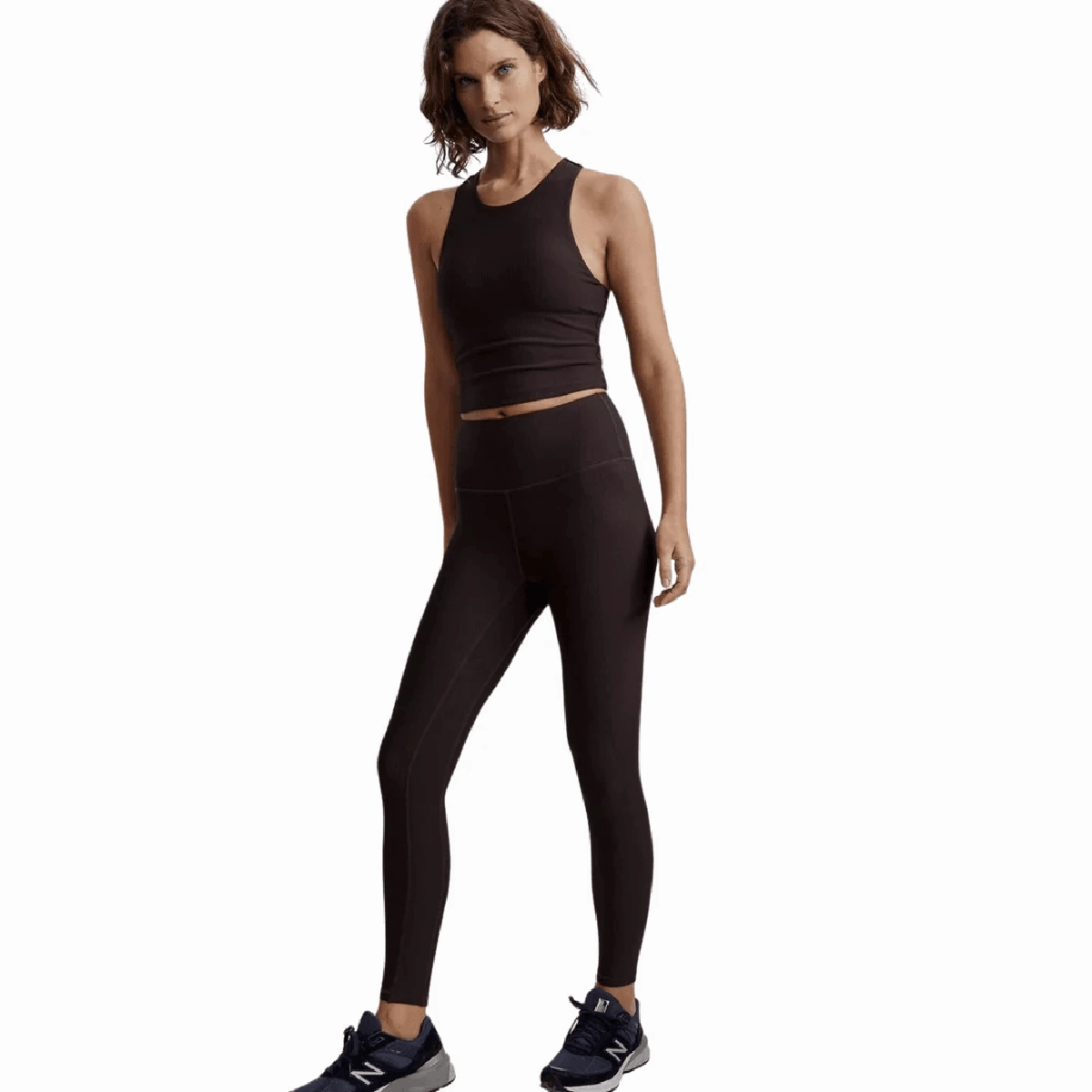Varley Let's Move Rib High-Rise Legging 25" Fashionable Waist HypoallergenicMaterial