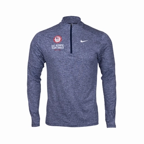 Nike USATF 2024 U.S. Olympic Team Trials Element Half-Zip WaterResistant Coating ContouredShoulderFit