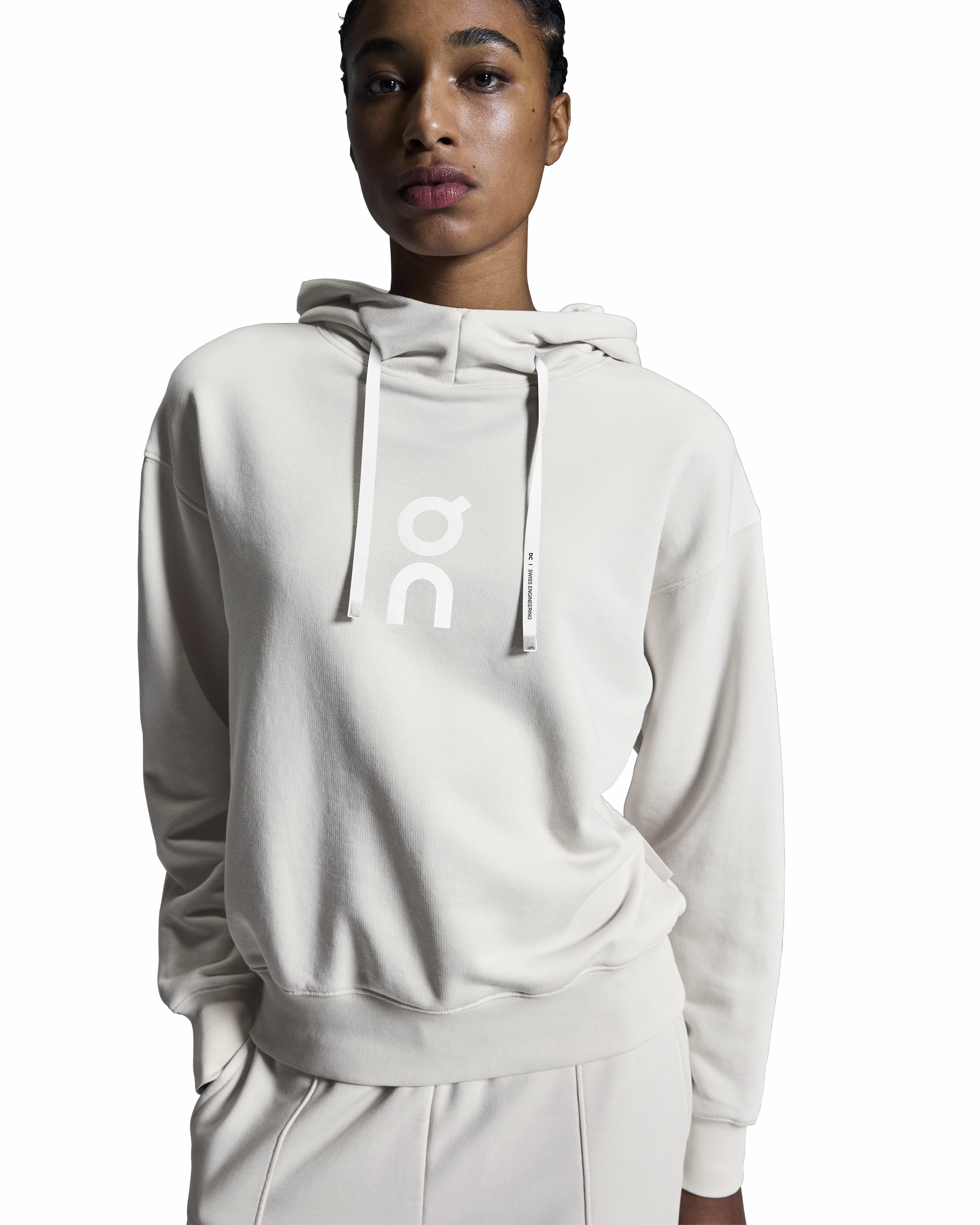 Village Charm FlexibleCollarDesign Women's Club Hoodie Silver