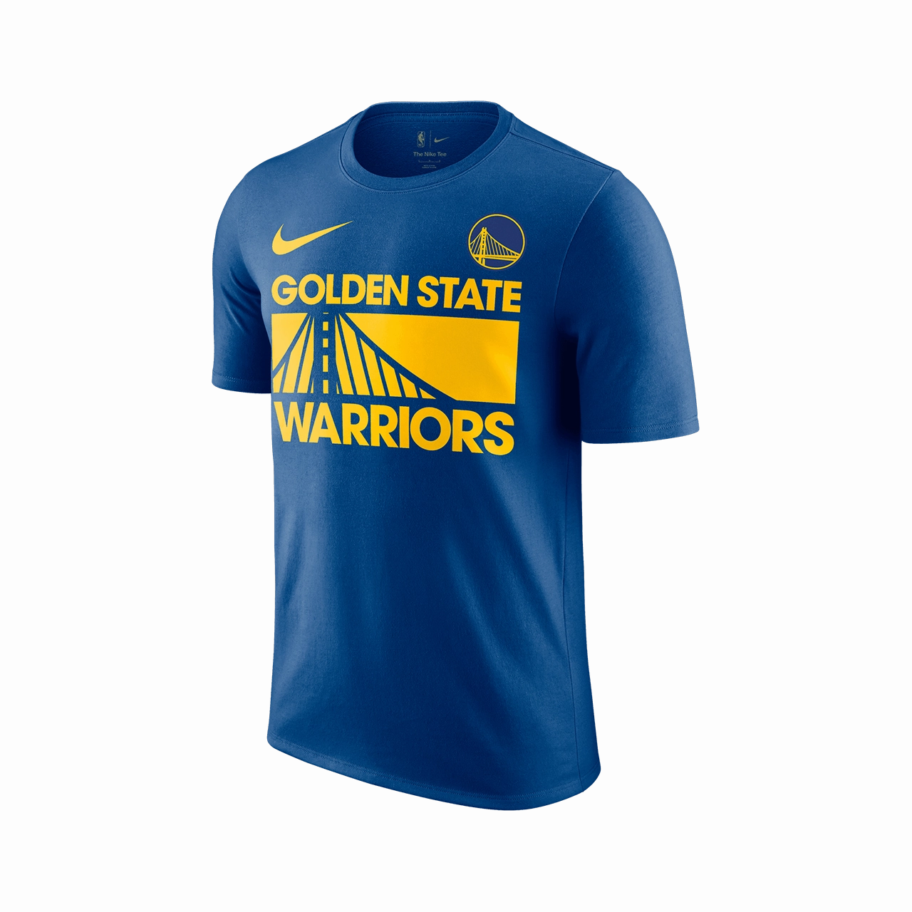 Sustainable Dye Process Wrinkle Resistant Cloth Nike NBA Golden State Warriors Courtside Men's T-Shirt