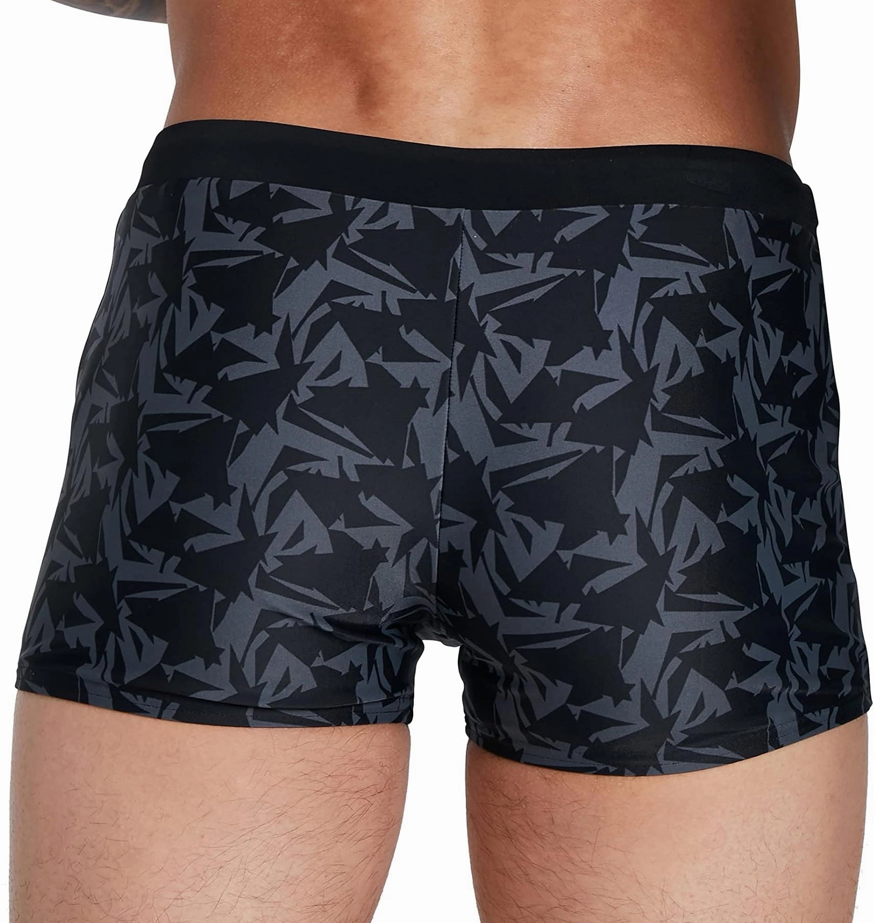 Speedo Valmilton Mens Swim Shorts - Black Smooth Edge Binding
