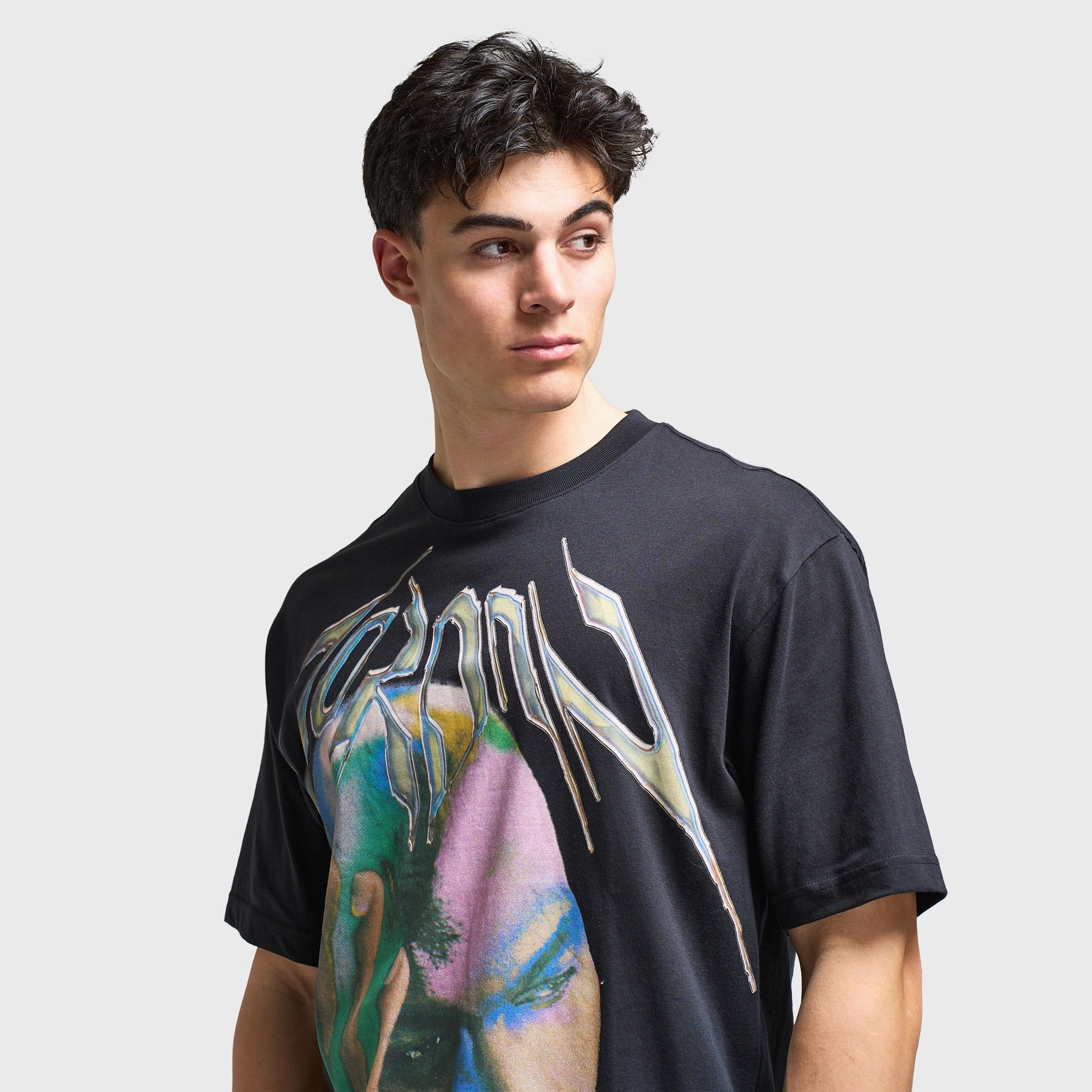 poor ventilation Jordan Dri-FIT Think Graphic T-Shirt Black / White