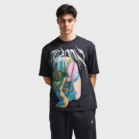 marines Jordan Dri-FIT Think Graphic T-Shirt Black / White
