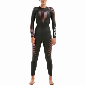 FrictionResistantFabric Pearl Tone 2XU P:1 Propel Womens Wetsuit - Black