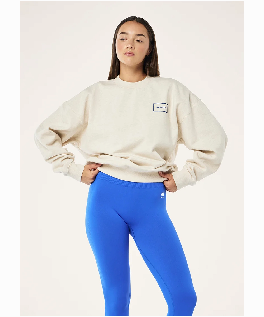 P.E Nation Kite Sweat (Oat Marle) Campus Vibe