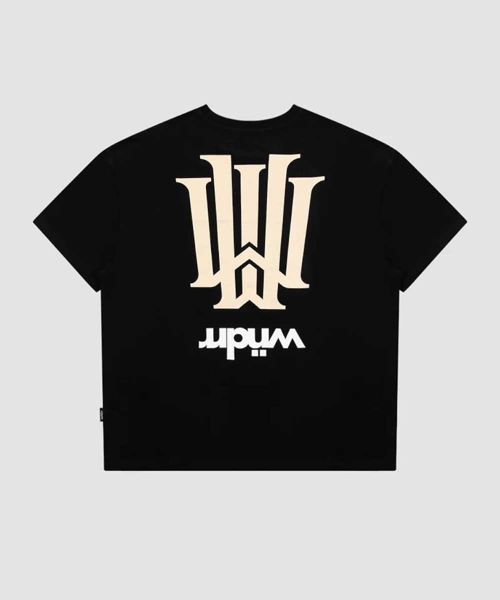 Reinforced Stress Points WNDRR Cartello Box Fit Tee (Black)