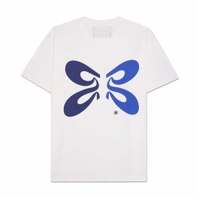 AbrasionResistant Fabric Lightweight Construction Classic Cotton Tee Butterfly / White
