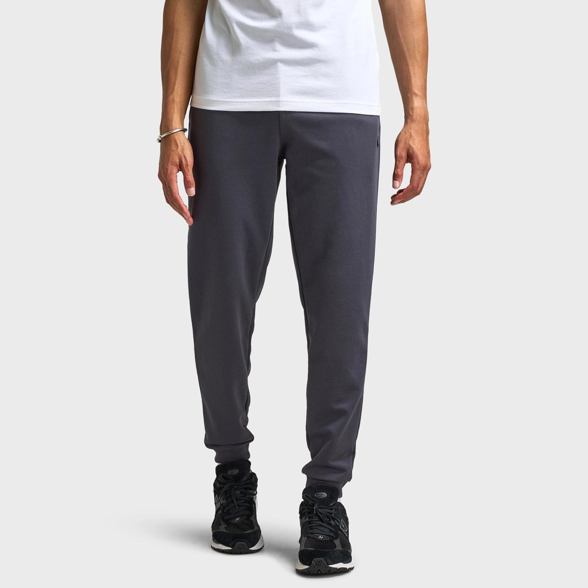 Lacoste Double Knit Pant / Graphite Wide Leg collar
