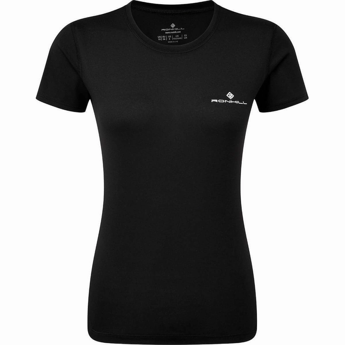 Ronhill Core Short Sleeve Womens Running Top - Black Office Attire