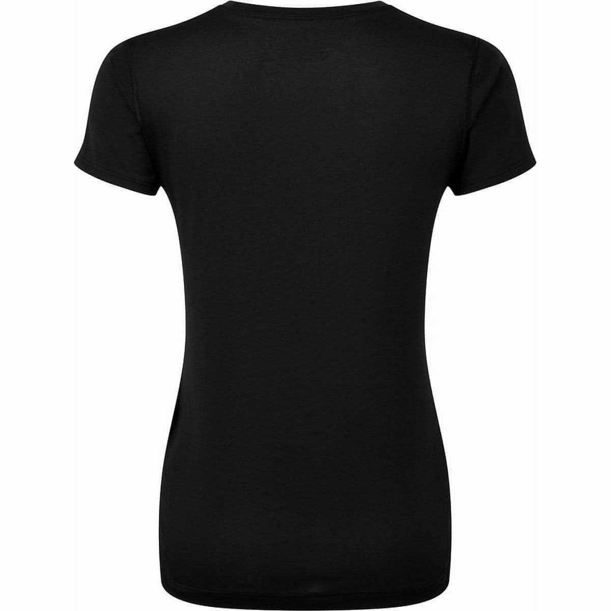 Ronhill Core Short Sleeve Womens Running Top - Black Simple and Light Sustainable Fibers
