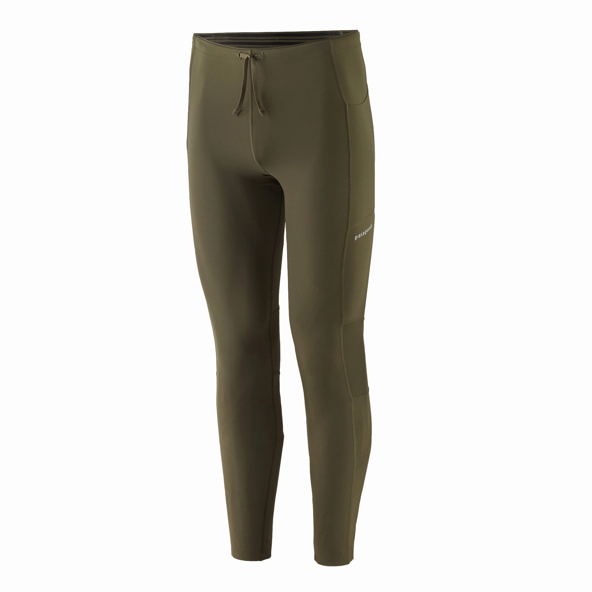 Patagonia Men's Endless Run Tight Pine Needle Green Recycle Glow
