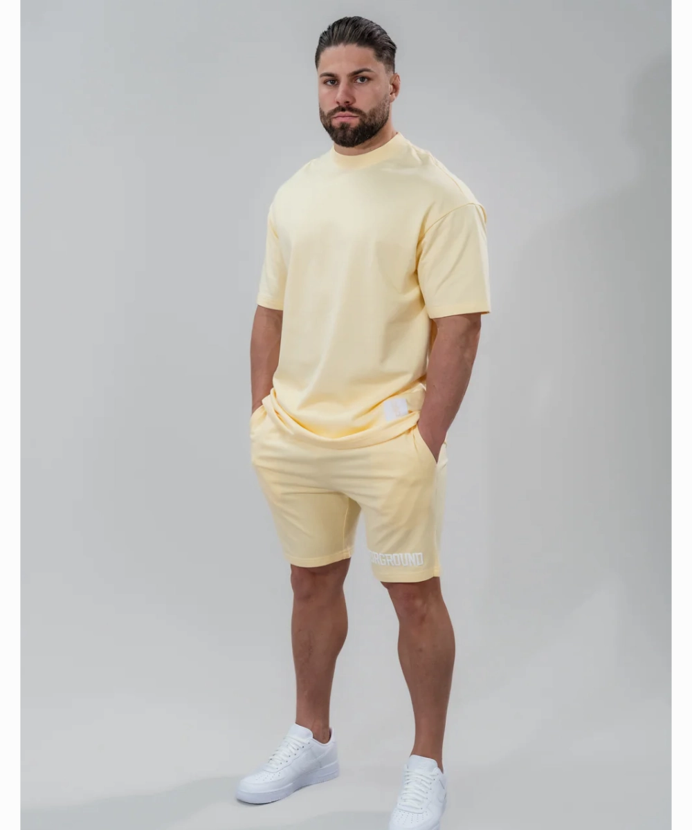 UNDRGROUND Relaxed Fit Shorts (Mellow Yellow) Soft Inner Lining Planet Care