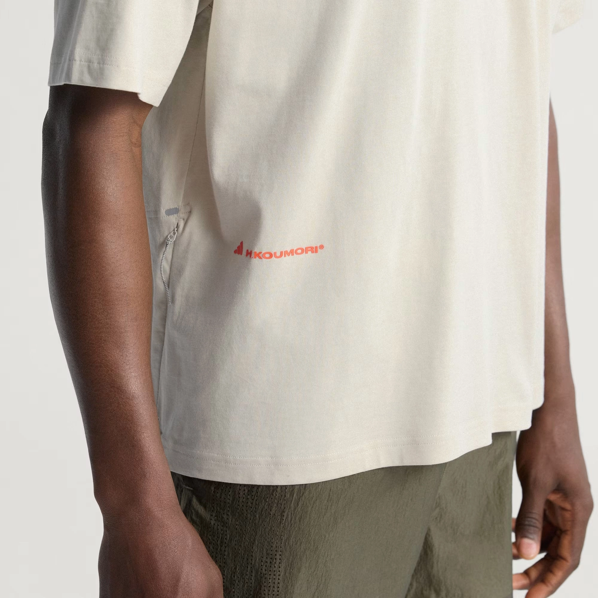 Planet Care Durable Reinforced Edges Unisex Adi365 H.Koumori Running Tee Alumina