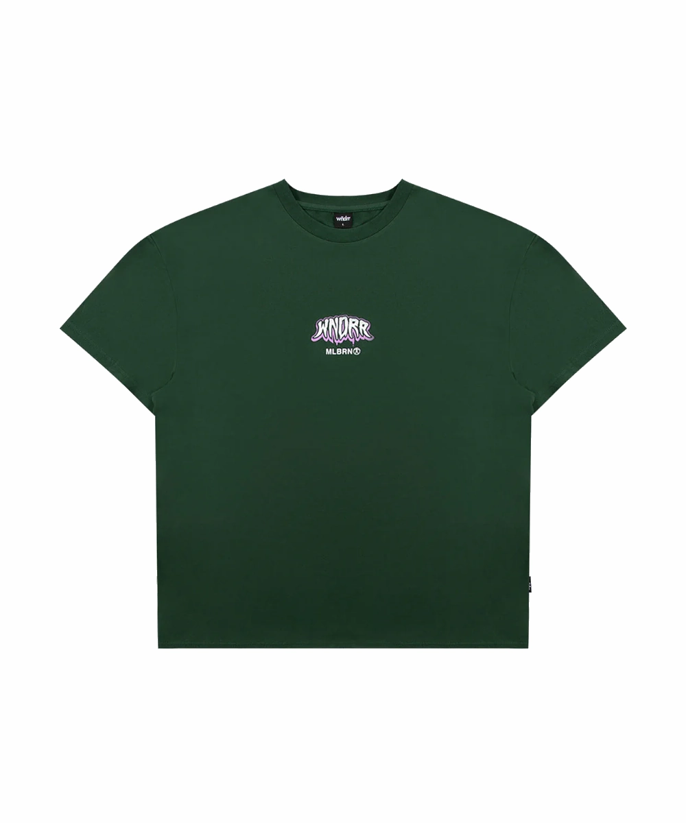 WNDRR XLR8 Box Fit Tee (Forest Green) OdorControlTech