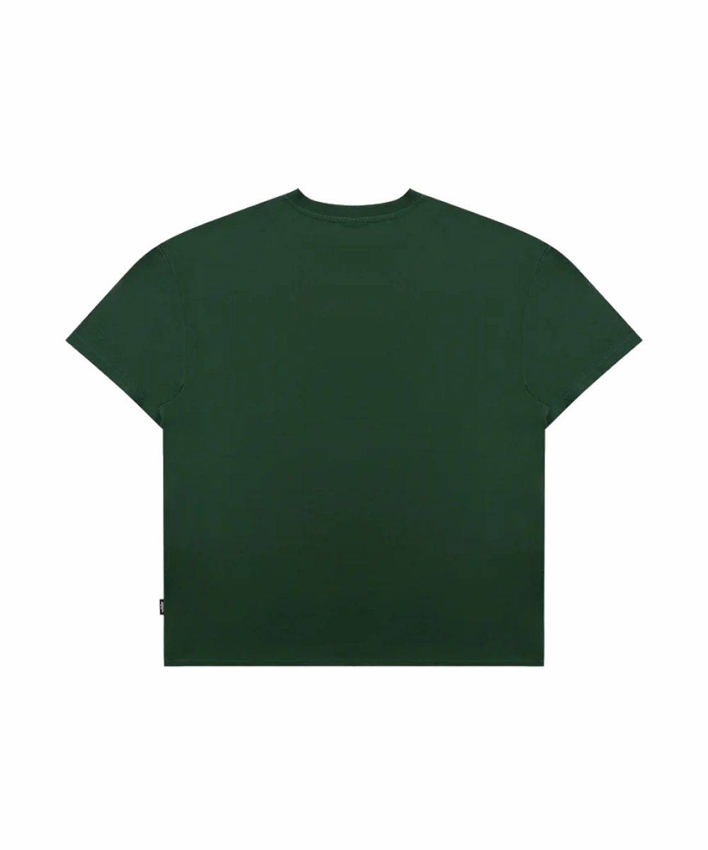 WNDRR XLR8 Box Fit Tee (Forest Green) AntiPilling Finish Star Mood