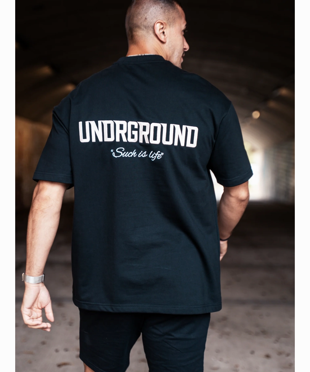 Durable Construction Wind Glow UNDRGROUND Such Is Life Relaxed Fit Tee (Blk/Pink)