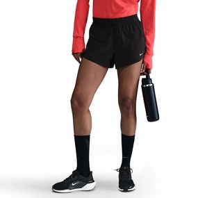Nike Women's Swift Dri-FIT Mid-Rise 2.5" Brief-Lined Running Shorts Metallic accents