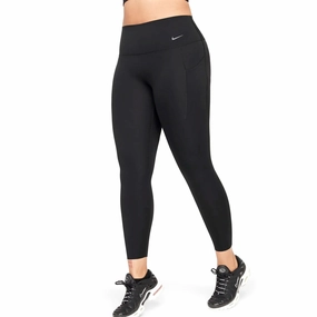 hypoallergenic material NoSlipTrims Nike Women's Universa Medium-Support High-Waisted 7/8 Leggings Black