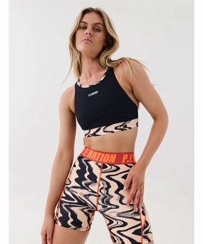 P.E Nation New Wave Sports Bra (Black) AbrasionFree Edging