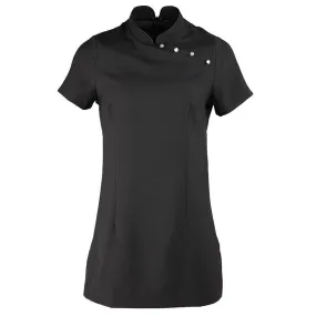 Breathable Lamination Mika Beauty & Spa Tunic Asymmetric | BLACK