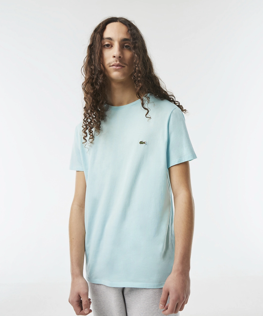 Easy Go Lacoste Classic Crew Neck Pima Tee (Pastille Mint)