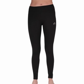 More Mile Excel Womens Long Running Tights - Black RecycledPolyester