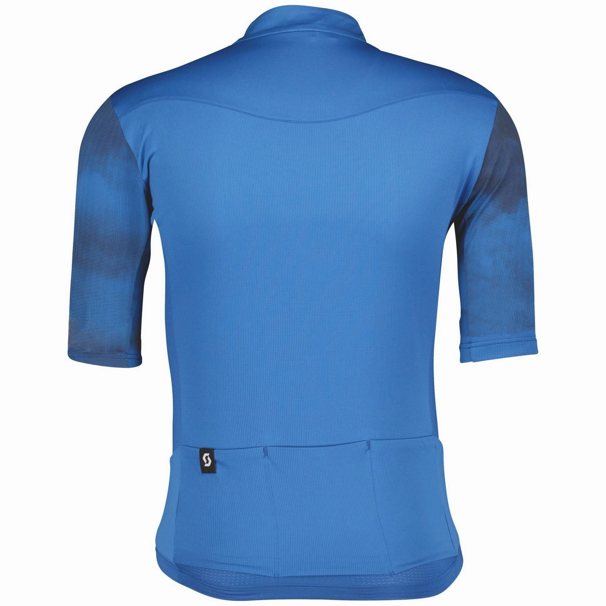 Scott Gravel 10 Short Sleeve Mens Cycling Jersey - Blue event venue DoubleStitched Durability