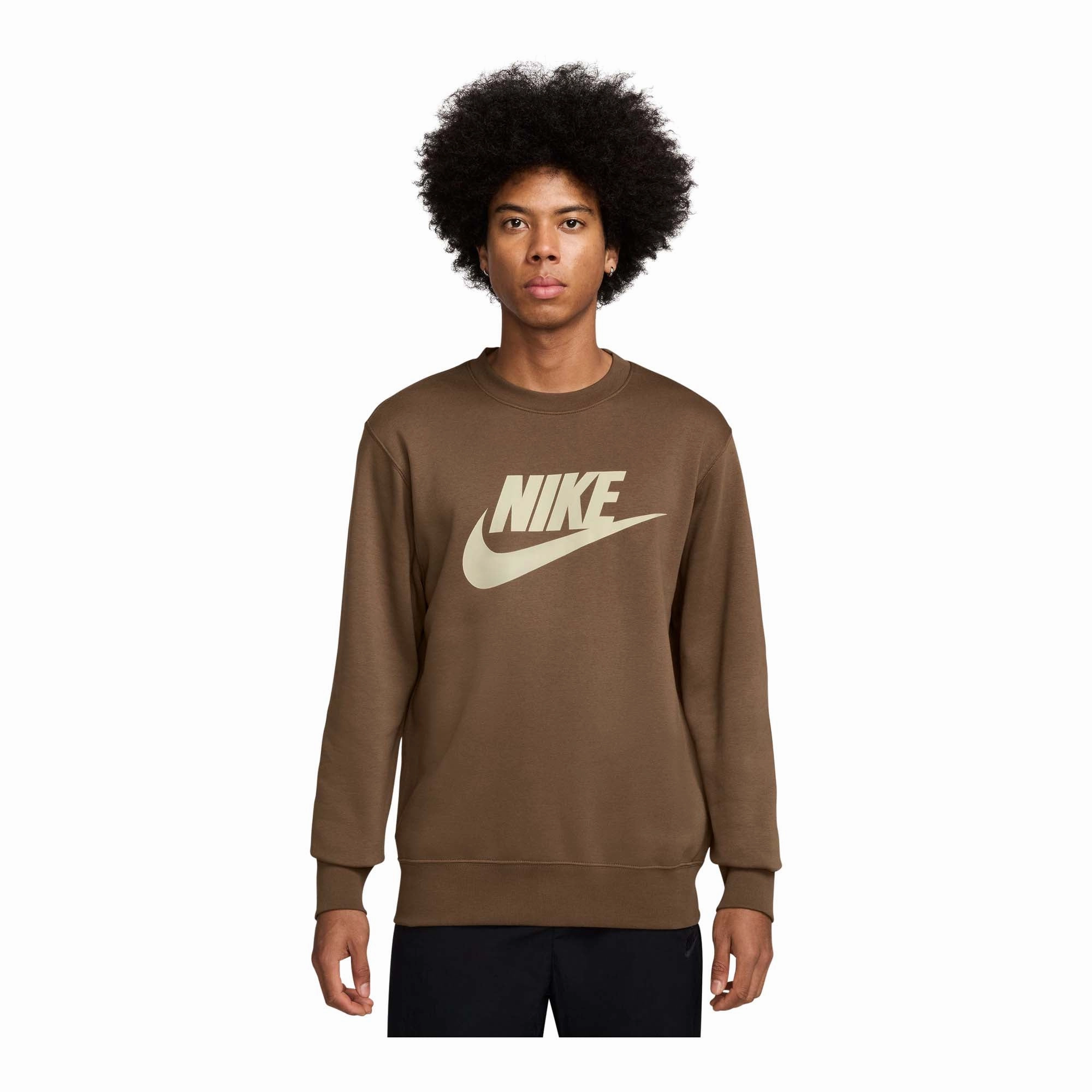 Nike Club Men's Brushed Fleece Crew Cool Frame Street Icon