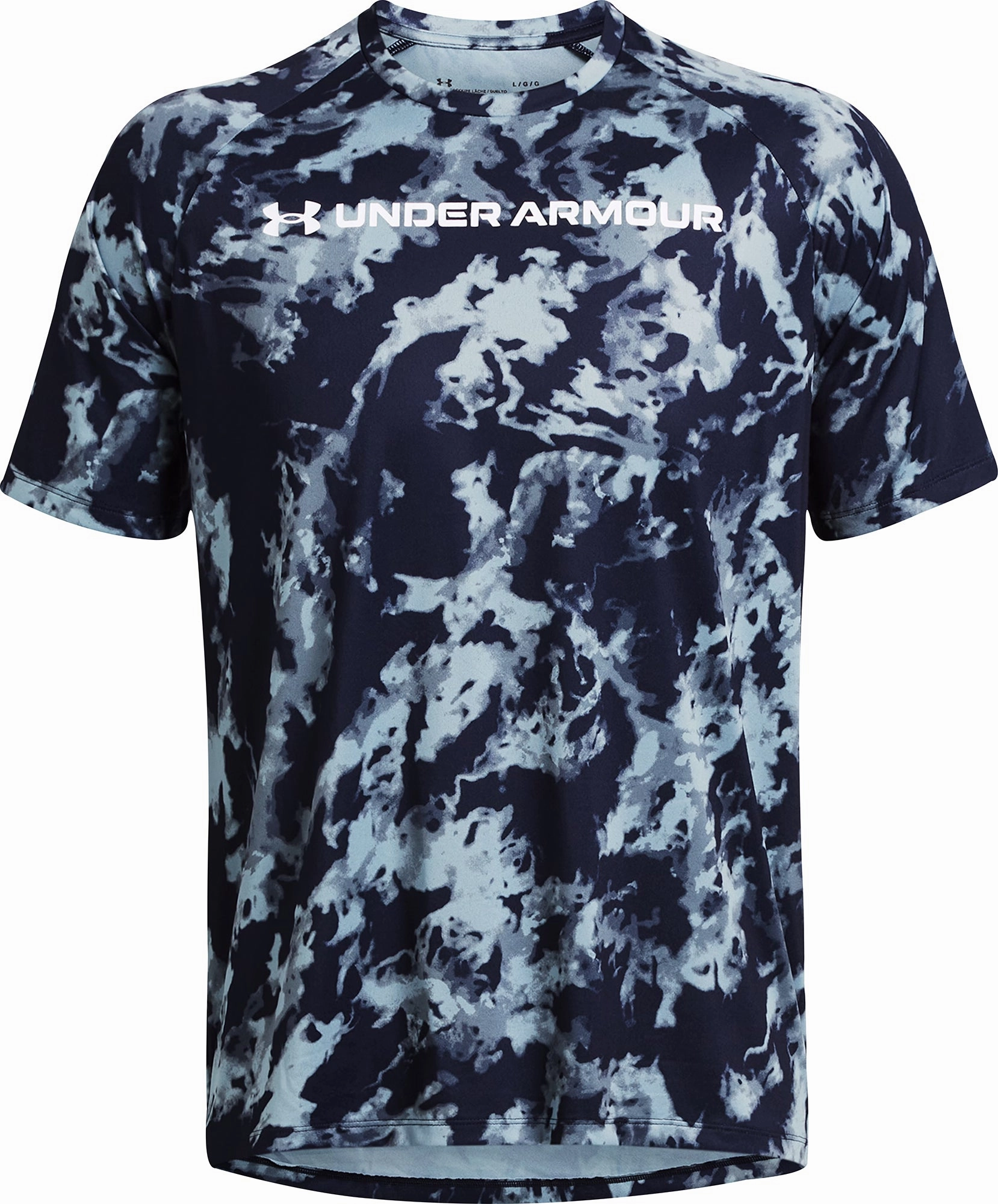 Under Armour ABC Camo Short Sleeve Mens Training Top - Blue Winner Vibe